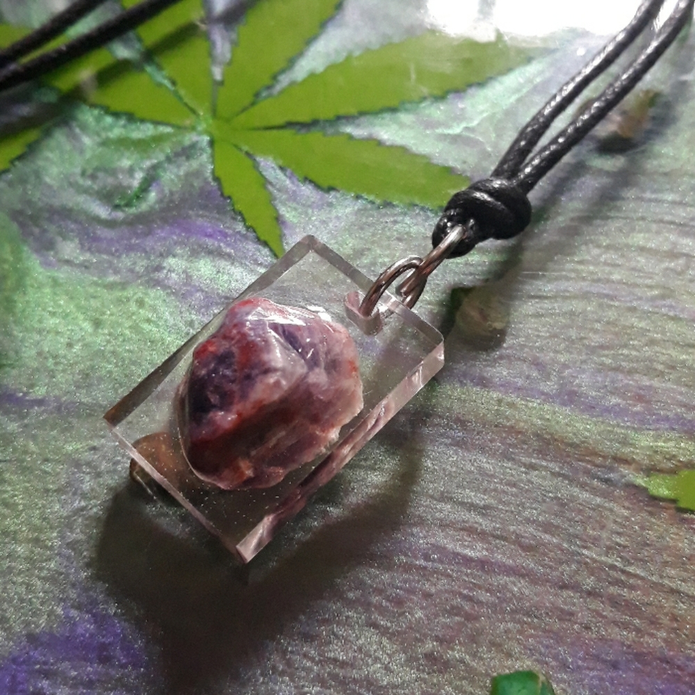 Raw Amethyst Pendant